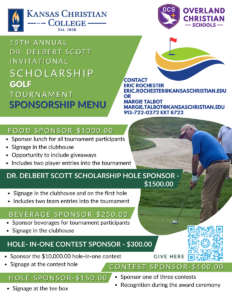 2026 Sponsorship Menu Golf Tournament 2026 Sponsorship Menu Golf Tournament